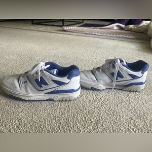 White and Blue New Balance 550. Women 9.5